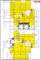 Vertikalschnitt von Fenster Passivline 92mm